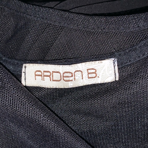 Arden B Black mini dress with gold shimmer - Picture 4 of 4